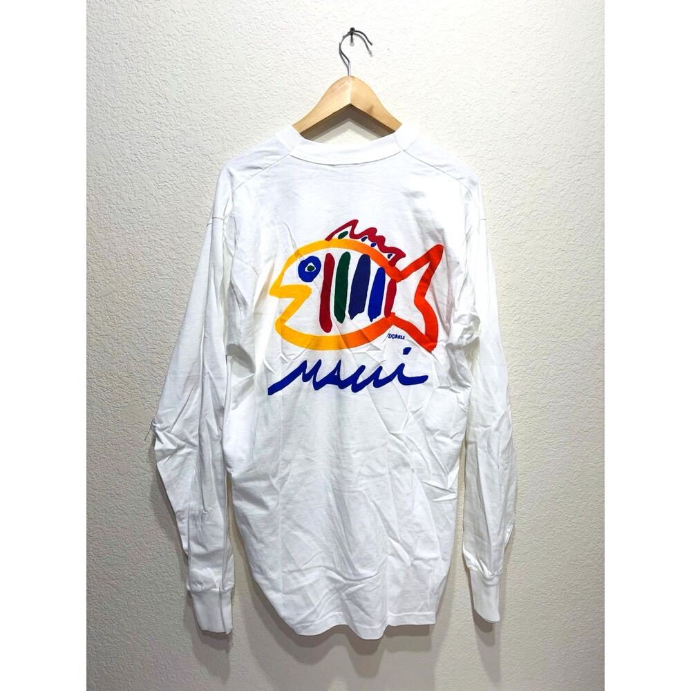 Sgt Leisure Maui Long Sleeve T Shirt Vintage 80s NOS